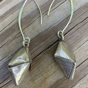 Tibetan handmade silver earrings
